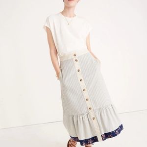 Madewell x The New Denim Project Patchwork Skirt